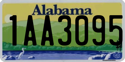 AL license plate 1AA3095
