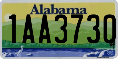 AL license plate 1AA3730