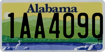 AL license plate 1AA4090