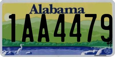 AL license plate 1AA4479
