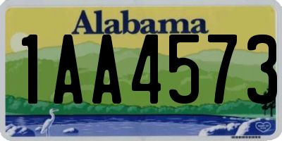 AL license plate 1AA4573