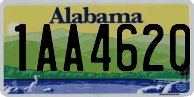AL license plate 1AA4620