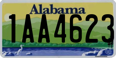AL license plate 1AA4623