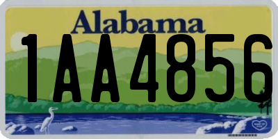AL license plate 1AA4856