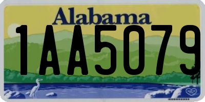 AL license plate 1AA5079