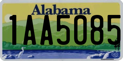 AL license plate 1AA5085