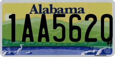 AL license plate 1AA5620