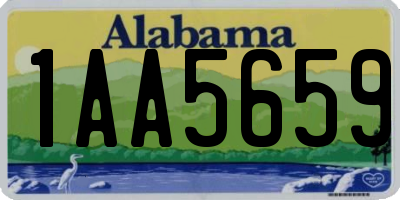 AL license plate 1AA5659