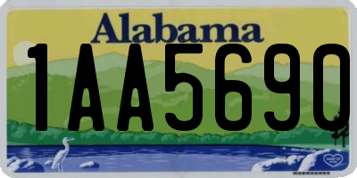 AL license plate 1AA5690