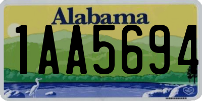AL license plate 1AA5694