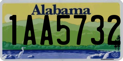 AL license plate 1AA5732