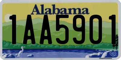 AL license plate 1AA5901