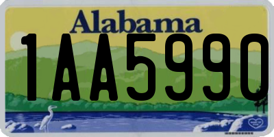 AL license plate 1AA5990