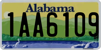 AL license plate 1AA6109