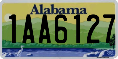 AL license plate 1AA6127