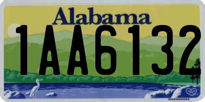 AL license plate 1AA6132