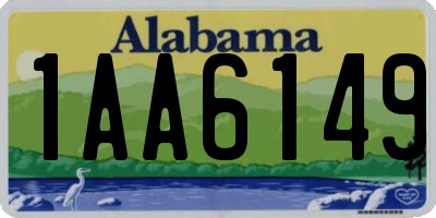 AL license plate 1AA6149