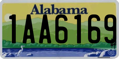 AL license plate 1AA6169