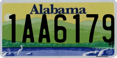 AL license plate 1AA6179