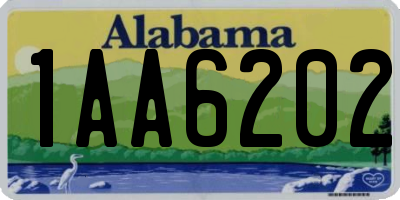 AL license plate 1AA6202