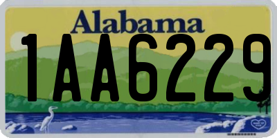 AL license plate 1AA6229
