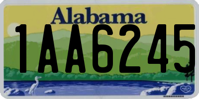 AL license plate 1AA6245
