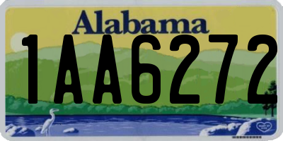 AL license plate 1AA6272