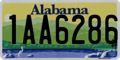 AL license plate 1AA6286