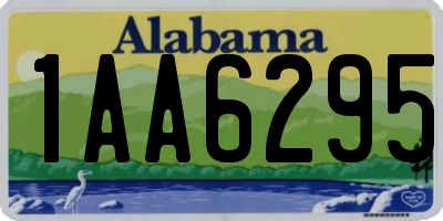 AL license plate 1AA6295