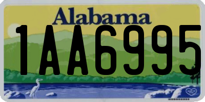 AL license plate 1AA6995