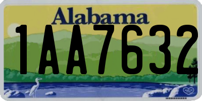 AL license plate 1AA7632