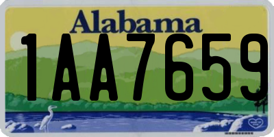 AL license plate 1AA7659