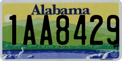 AL license plate 1AA8429