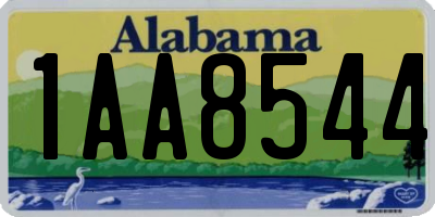 AL license plate 1AA8544