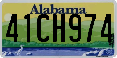 AL license plate 41CH974