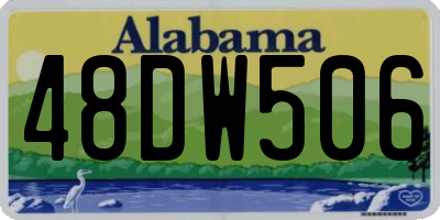 AL license plate 48DW506