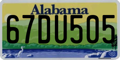 AL license plate 67DU505