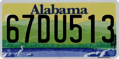 AL license plate 67DU513