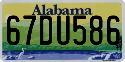 AL license plate 67DU586