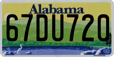 AL license plate 67DU720