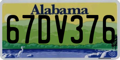 AL license plate 67DV376
