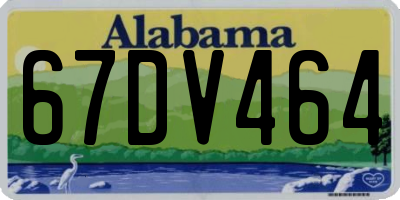 AL license plate 67DV464