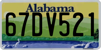 AL license plate 67DV521