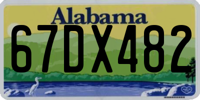 AL license plate 67DX482
