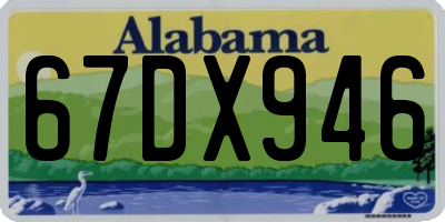 AL license plate 67DX946