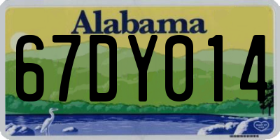 AL license plate 67DY014