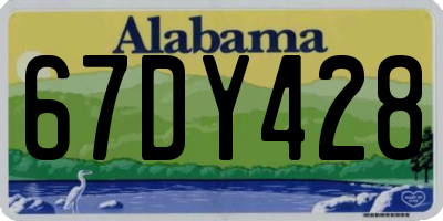 AL license plate 67DY428