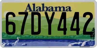AL license plate 67DY442