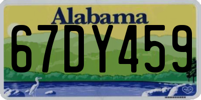 AL license plate 67DY459