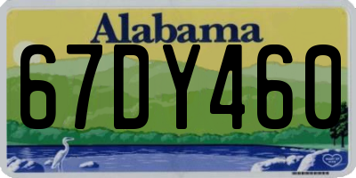 AL license plate 67DY460